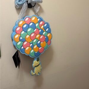 Loungefly Disney Pixar Up Dug Balloons Crossbody Bag nwt